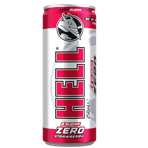 HELL energy drink 250ml (ΕΛ) zero strawberry