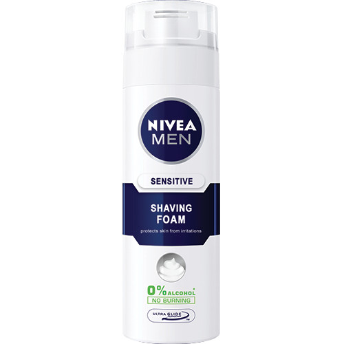 NIVEA FOR MEN αφρός ξυρ. 200ml (ΕΛ) sensitive