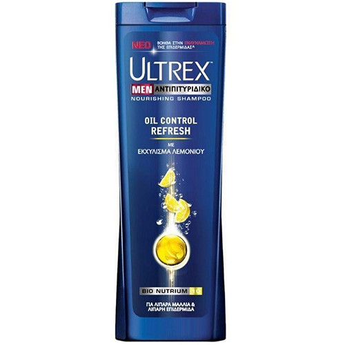 ULTREX shampoo 360ml (ΕΛ) men λιπαρά