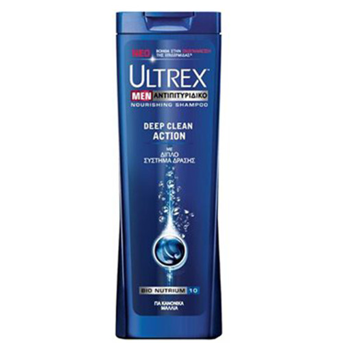 ULTREX shampoo 360ml (ΕΛ) men deep clean action