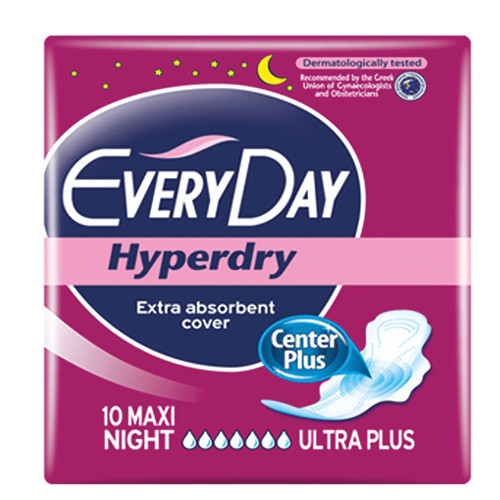 EVERYDAY σερβιέτες hyperdry 10τεμ (ΕΛ) max night