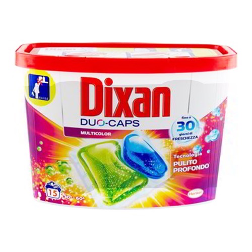 DIXAN caps duo απορ/κό 15τεμ color