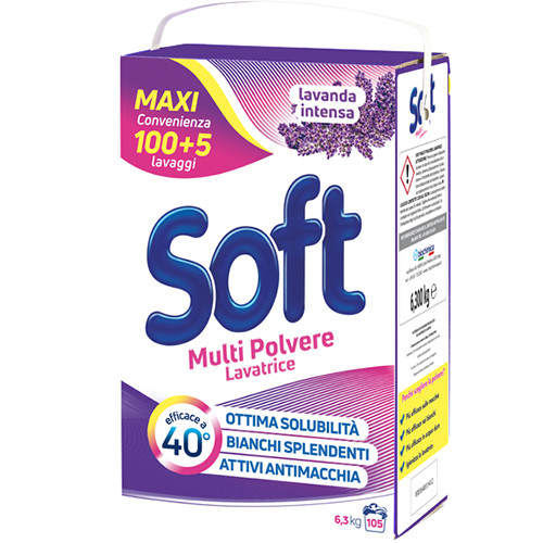 SOFT κουτί lavanda σκόνη πλυντ 100+5μεζ