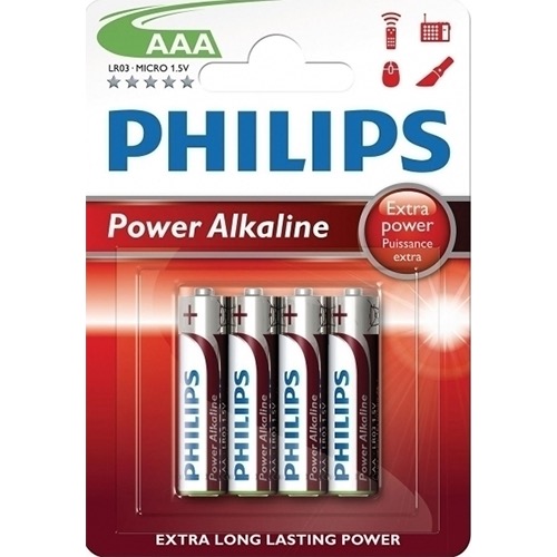 PHILIPS POWER ALKALINE AAΑ 4τεμ (ΕΛ)