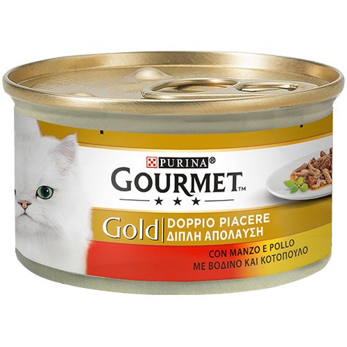GOURMET GOLD 85gr βοδινό-κοτόπουλο