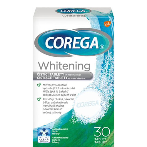 COREGA 30tabs καθαρισμού οδοντοστοιχίας whitening