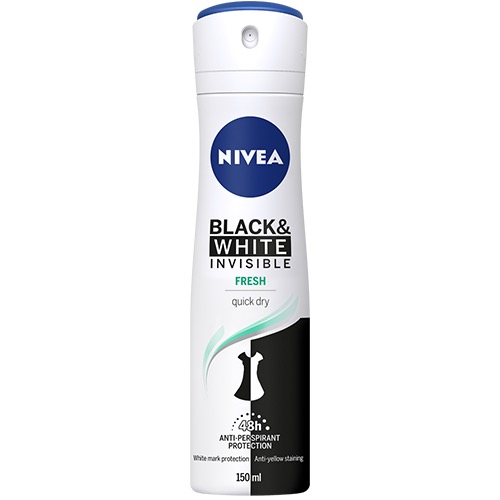 NIVEA spray 150ml women b&w invisible fresh 48h