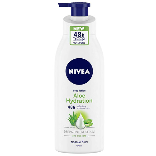 NIVEA body lotion 400ml αντλία (ΕΛ) 48h aloe