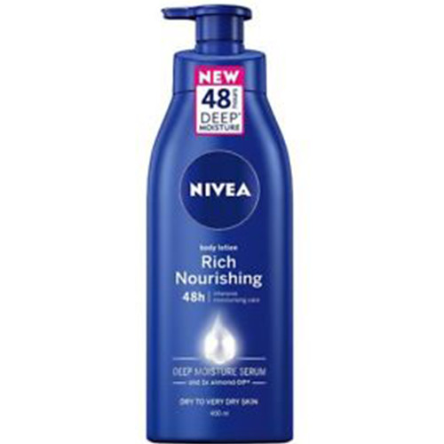 NIVEA body milk 400ml αντλία (ΕΛ) 48h rich nourish