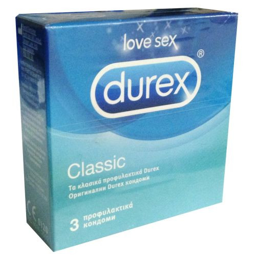 DUREX προφυλακτικά classic 3τεμ (EΛ)