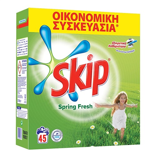 SKIP κουτί 45 μεζούρες 2,925Kg (ΕΛ) spring fresh