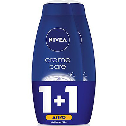 NIVEA αφρόλ. 750ml 1+1 (ΕΛ) creme care