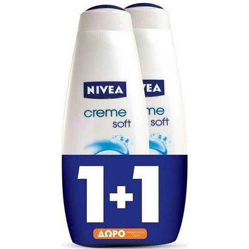 NIVEA αφρόλ. 750ml 1+1 (ΕΛ) creme soft