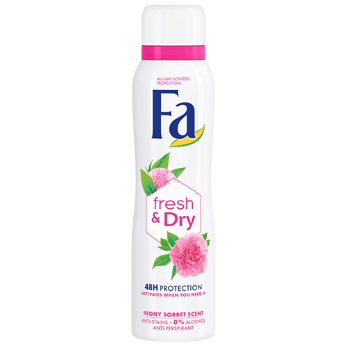 FA spray women 150ml fresh&peony sorbet 0% alkohol
