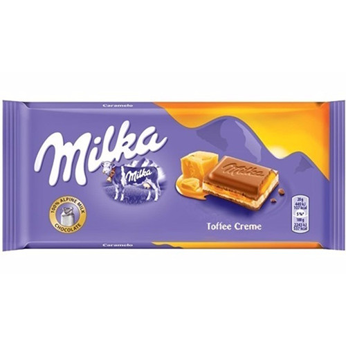 MILKA ΣΟΚΟΛΑΤΑ 100gr (ΕΛ) toffee caramel