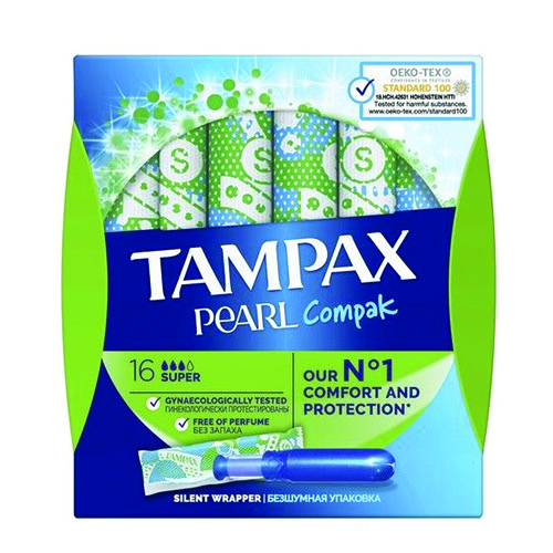 TAMPAX ταμπόν 16τεμ (ΕΛ) pearl super