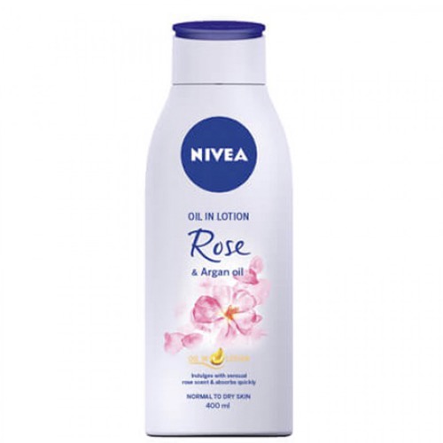 NIVEA body lotion 400ml rose & argan oil