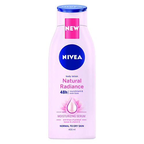 NIVEA body lotion 400ml natural radiance moisture