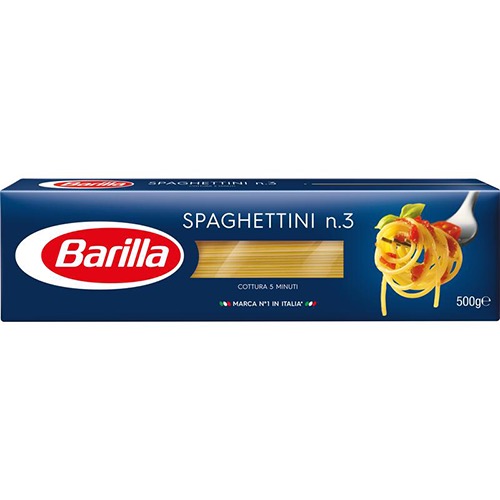 BARILLA No 3 spaghettini 500gr