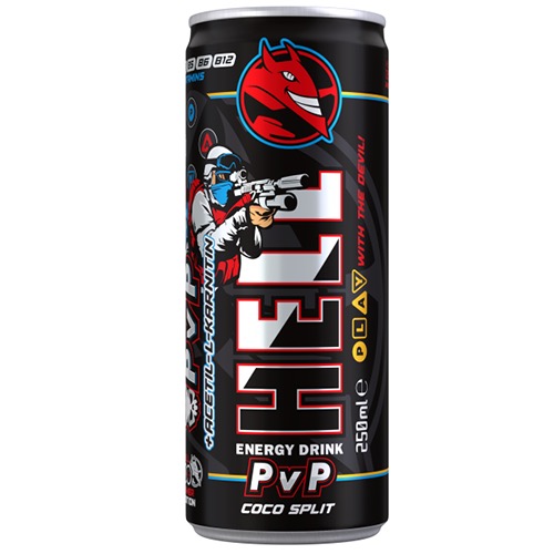 HELL energy drink 250ml (ΕΛ) gamers coco