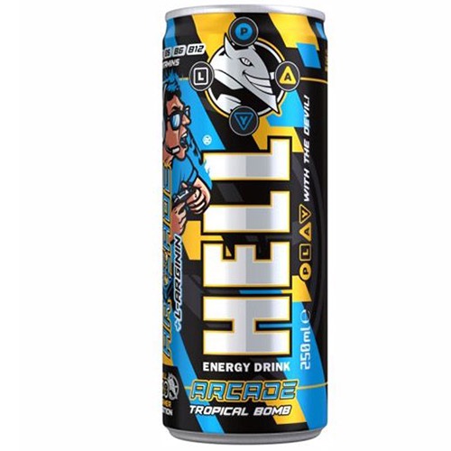 HELL energy drink 250ml (ΕΛ)gamers arcade tropical