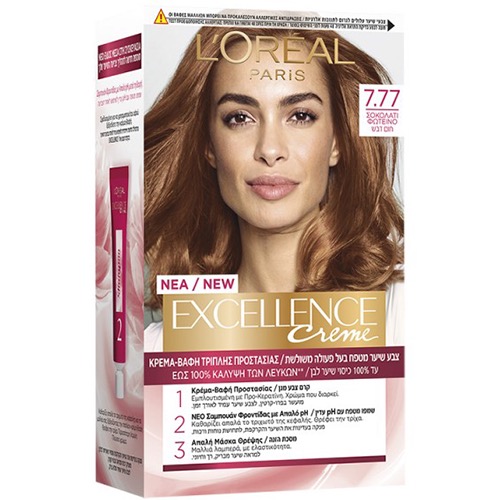 L' OREAL EXCELLENCE 48ml No7.77 σοκολατί
