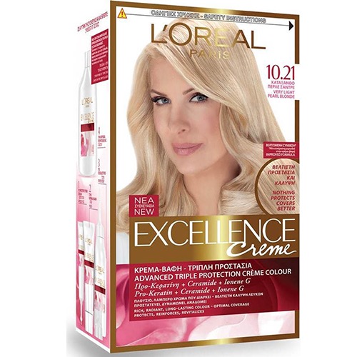 L' OREAL EXCELLENCE 48ml Nο10.21 ξανθό σαντρέ