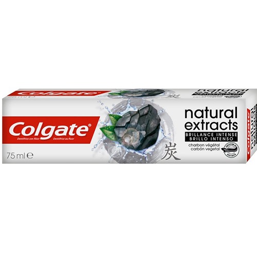 COLGATE οδοντ. natural extracts carbon shine75ml