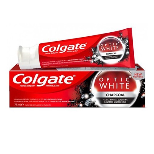COLGATE οδοντ. optic white charcoal 75ml