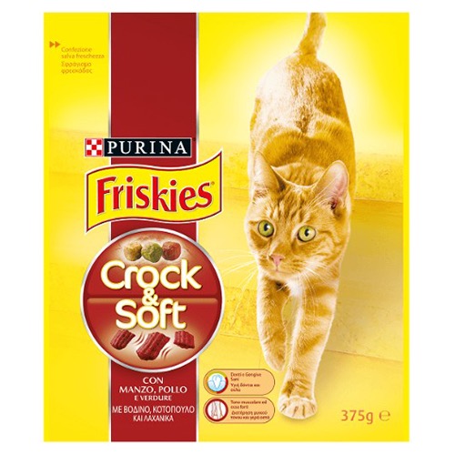 FRISKIES crock&soft 375gr (ΕΛ) κοτόπουλο λαχανικά