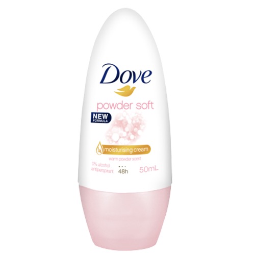 DOVE deo roll on 50ml powder soft