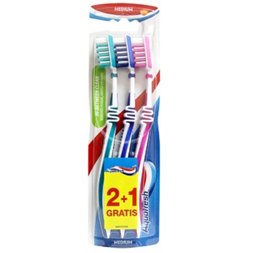 AQUAFRESH οδοντόβουρτσα 3τεμ flex medium