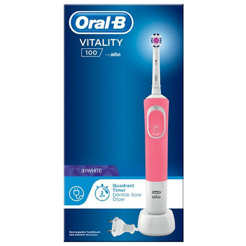 ORAL-B ηλεκτρική οδοντόβουρτσα ροζ (ΕΛ)