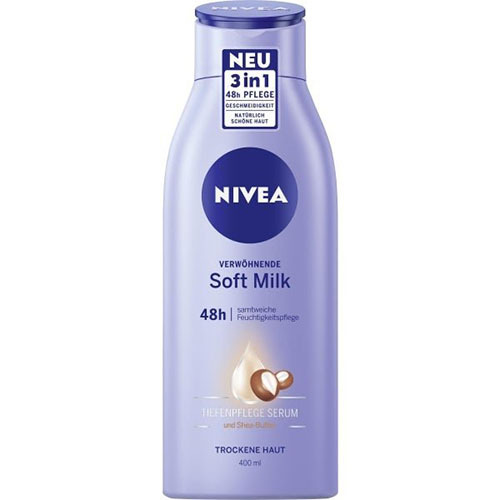 NIVEA body lotion 400ml soft milk