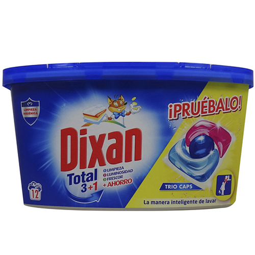 DIXAN caps 3in1 απορ/κό 12τεμ (ΕΛ) total classic
