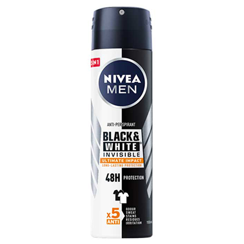NIVEA spray 150ml men b&w invis impact 48h -40%
