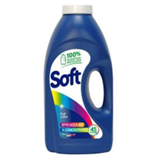 SOFT υγρό πλυντηρίου 45 μεζούρες 2,25lt color