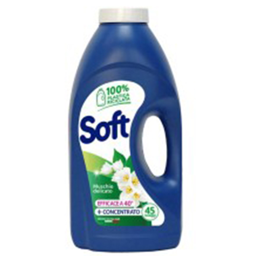 SOFT υγρό πλυντηρίου 45 μεζούρες 2,25lt aloe