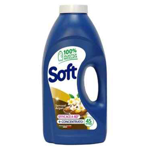 SOFT υγρό πλυντηρίου 45 μεζούρες 2,25lt argan oil