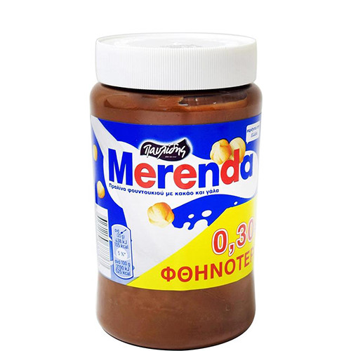 MERENDA 570gr -0,30 (ΕΛ) πραλίνα φουντουκιού