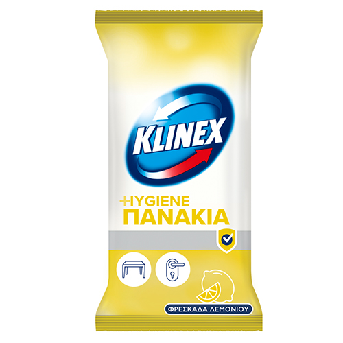 KLINEX ΥΓΡΑ ΠΑΝΑΚΙΑ 30τεμ χ. χλώριο (ΕΛ) lemon