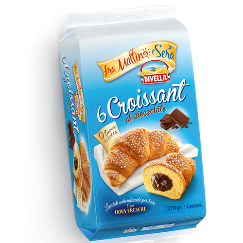 DIVELLA croissant 270gr (ΕΛ) creme chocollato