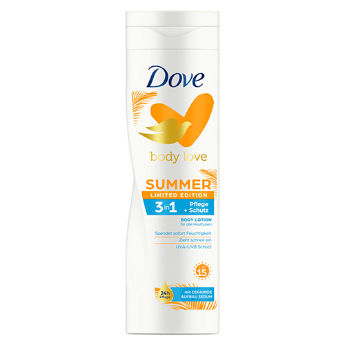 DOVE body lotion 250ml 3in1 summer