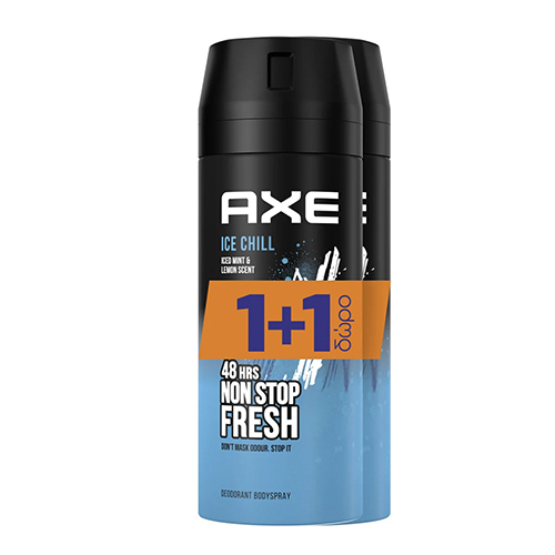 AXE spray 150ml (ΕΛ) 1+1δώρο ice chill