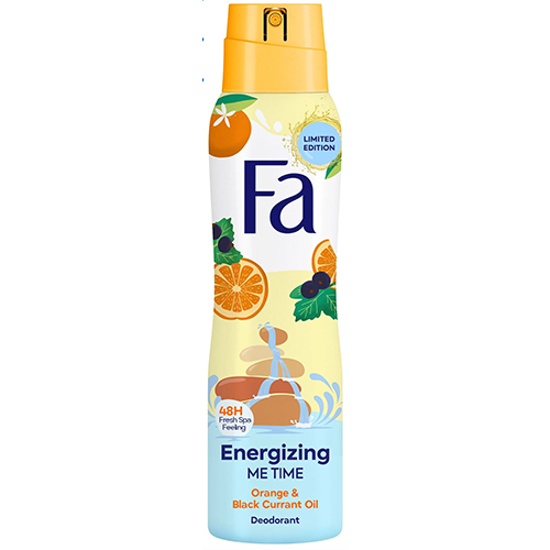 FA spray women 150ml energizing orange & black cur