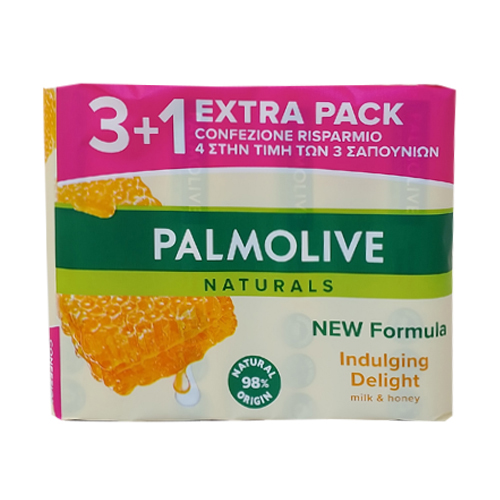 PALMOLIVE σαπ. 4τεμ Χ 90gr (ΕΛ) milk & honey